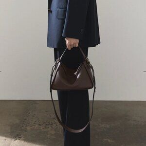 The Horse Clementine Bag in Coffee Pebbled Leather